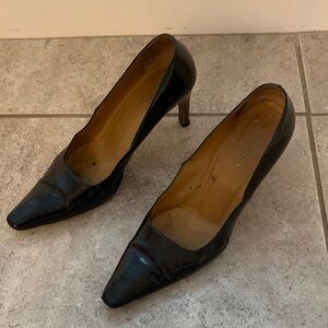 Vintage Gucci Black Leather Heels